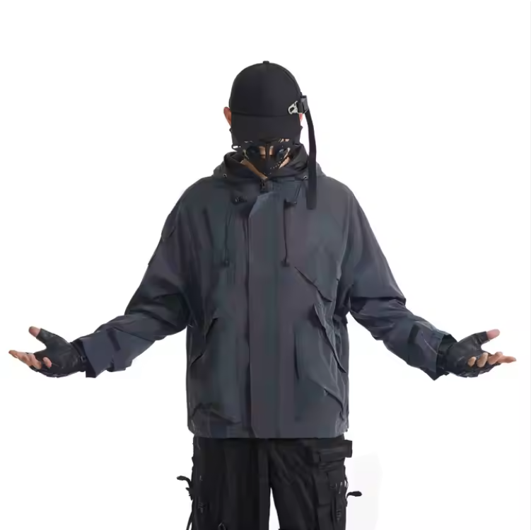 harness holdings reflective puffer jacket